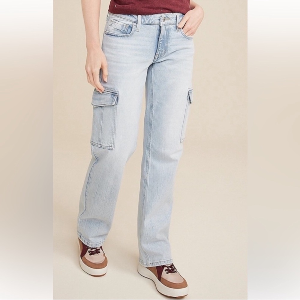 NWT Edgely Jeans 16 Short Mid Rise Relaxed Boyfriend Straight Cargo
